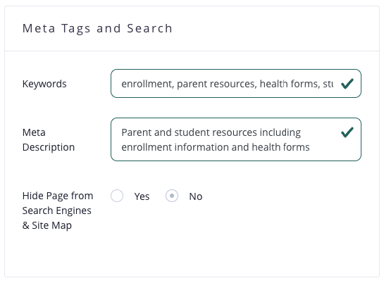 Use meta details to boost your SEO and help visitors find what they need